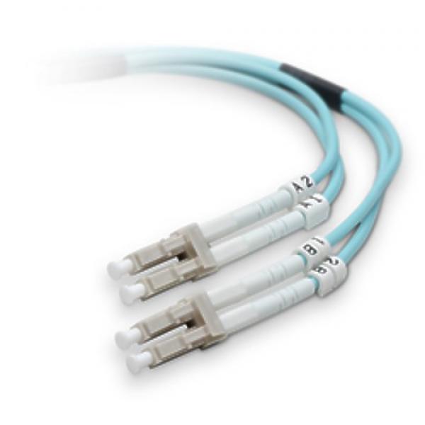 60m (197 ft.) 10 GIG Fibre Optic Aqua Cable - LC to LC - OM4